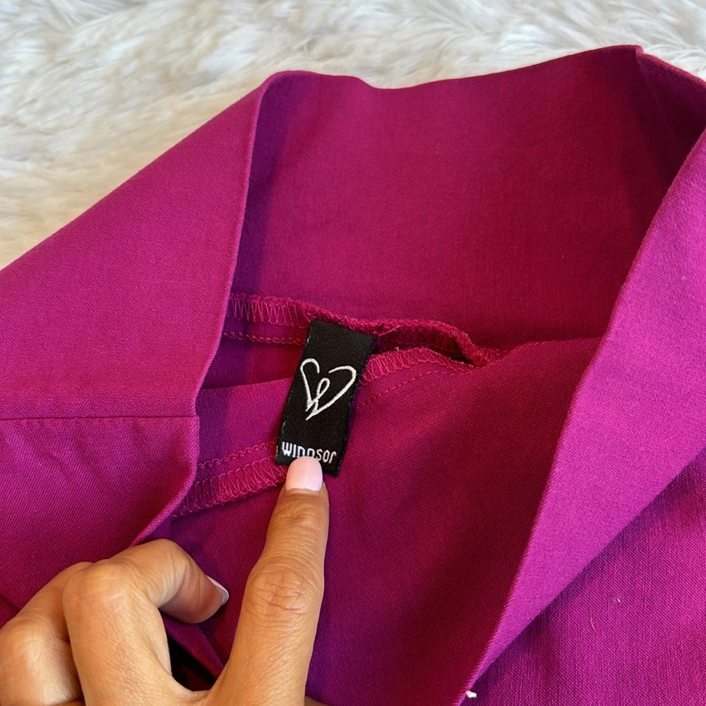 🔥Fuchsia/Pink High Waisted Pencil Skirt - Picture 4 of 7